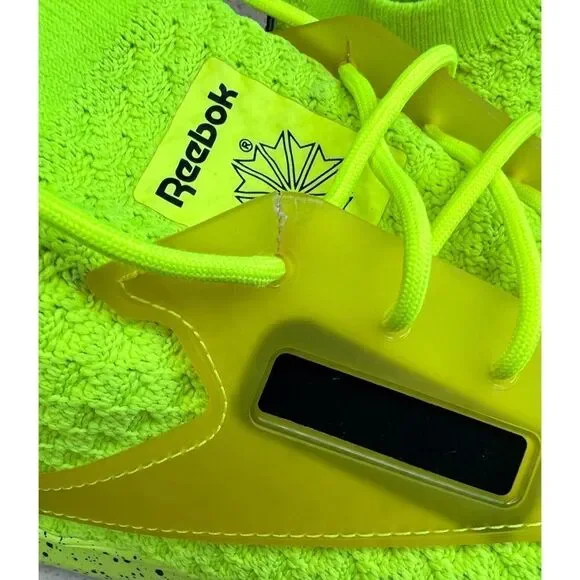 Reebok Men’s Zoku Runner Ultra Knit Solar Yellow Neon Sneakers Sz 10.5 - Picture 7 of 15